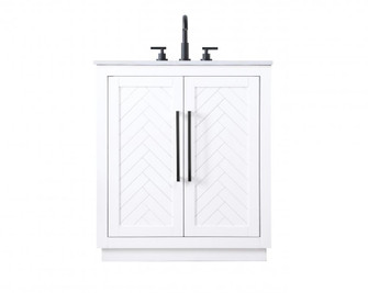 30 inch Single Bathroom Vanity in White (758|VF29030WH)