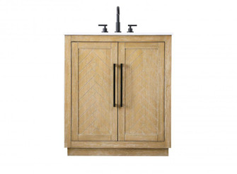30 inch Single Bathroom Vanity in Linen Oak (758|VF29030LO)