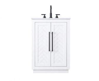 24 inch Single Bathroom Vanity in White (758|VF29024WH)
