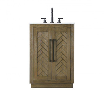 24 inch Single Bathroom Vanity in Hazel Oak (758|VF29024HO)