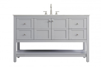 54 inch Single Bathroom Vanity in Grey (758|VF16454GR)