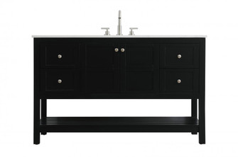 54 inch Single Bathroom Vanity in Black (758|VF16454BK)