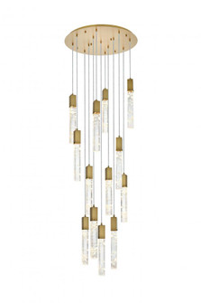 Aurora 30 inch Chandelier in Satin Gold (758|2089G30SG)