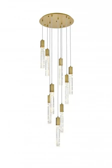 Aurora 24 inch Chandelier in Satin Gold (758|2089D24SG)