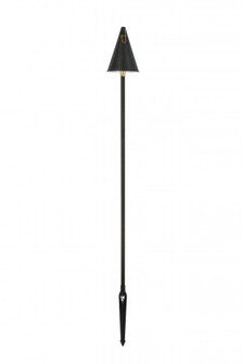 Outdoor 12V Cast Brass torch light 8 inch Wide x 24 inch High in Dark Bronze (758|P806-DB)