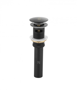 Pop-up bathroom sink drain with overflow in Matte Black (758|VDN100MBK)