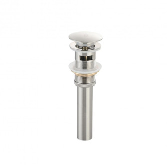 Pop-up bathroom sink drain with overflow in Brushed Nickel (758|VDN100BNK)
