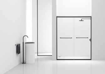 Semi-frameless shower door 60 x 72 in Brushed Nickel (758|SD208-6072BNK)
