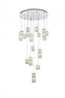 Aston 32 inch LED Pendant in Chrome (758|3680D32C)