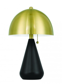 Shelby 2 Light Table Lamp in Flat Black/Satin Brass (20|87014FBSB-T)