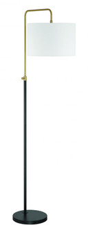 Ingraham 1 Light Floor Lamp in Flat Black/Satin Brass (20|87008FBSB-F)