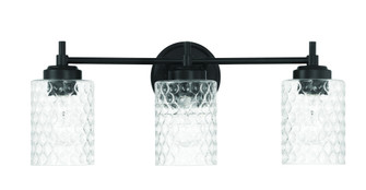 Claire 3 Light Vanity in Flat Black (20|60503-FB)