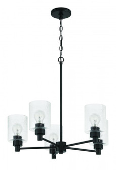 Lyndsey 5 Light Chandelier in Flat Black (20|60225-FB)