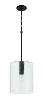 Lyndsey 1 Light Pendant in Flat Black (20|60292-FB)