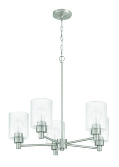 Lyndsey 5 Light Chandelier in Brushed Polished Nickel (20|60225-BNK)