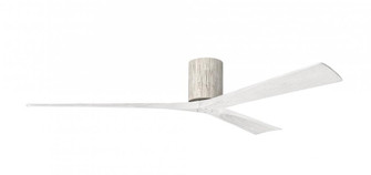Irene-3H - Three Blade Flush Mount Paddle Fan - 72'' - Barn Wood Finish - Matte White Blades (230|IR3H-BW-MWH-72)