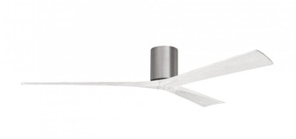 Irene - 3H - Brushed Pewter - Matte White Blades - 72'' Blades (230|IR3H-BP-MWH-72)