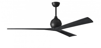 Irene-3 - Three Blade Paddle Fan - 72'' - Matte Black Finish - Matte Black Blades (230|IR3-BK-BK-72)