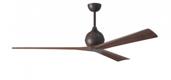 Irene-3 - Three Blade Paddle Fan - 72'' - Textured Bronze Finish - Walnut Tone Blades (230|IR3-TB-WA-72)