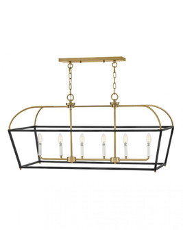 Large Six Light Linear (1118101|84275BK-LCB)