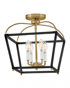 Small Semi-Flush Mount (1118101|84273BK-LCB)