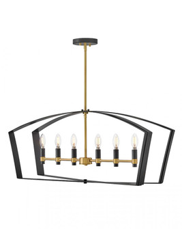 Large Six Light Linear (1118101|83645BK)