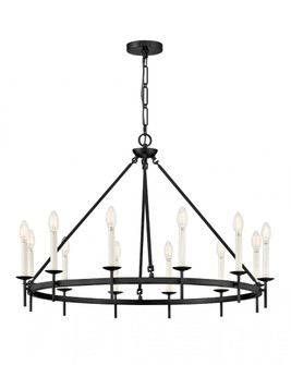 Large Ring Chandelier (87|47476BK)