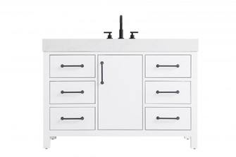 Vanity Cabinet 1DR 6DW 48''W x 22''D x 34''H White (758|VF60648WH)