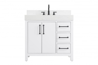 Vanity Cabinet 2DR 3DW 36''W x 22''D x 34''H Whitew/BS (758|VF60636WH-BS)