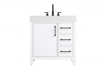 32 inch Single Bathroom Vanity In White (758|VF60632WH)