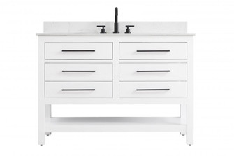 Vanity Cabinet 4DW 48''W x 22''D x 34''H Whitew/BS (758|VF60548WH-BS)