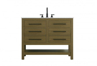 42 inch Single Bathroom Vanity in Chestnut Brown (758|VF60542MCB)