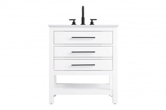 30 inch Single Bathroom Vanity in White (758|VF60530WH)