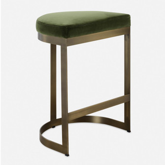 Uttermost Ivanna Brass Moss Counter Stool (85|23869)