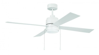 Outdoor McCoy 52'' 4-Blade Indoor/Outdoor (Wet) Ceiling Fan w/ Pull Chain in White w/ White Blade (20|OMCY52W4-PC)