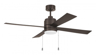 Outdoor McCoy 52'' 4-Blade Indoor/Outdoor (Wet) Ceiling Fan w/ Pull Chain in Classic Bronze w/ Cl (20|OMCY52CBZ4-PC)