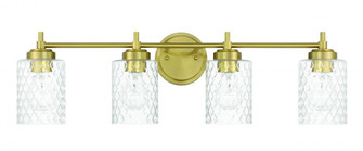 Claire 4 Light Vanity in Satin Brass (20|60504-SB)