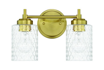 Claire 2 Light Vanity in Satin Brass (20|60502-SB)
