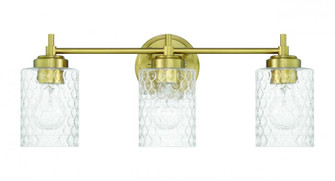 Claire 3 Light Vanity in Satin Brass (20|60503-SB)