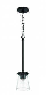 Connell 1 Light Mini Pendant in Flat Black (20|60491-FB)