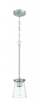 Connell 1 Light Mini Pendant in Brushed Polished Nickel (20|60491-BNK)