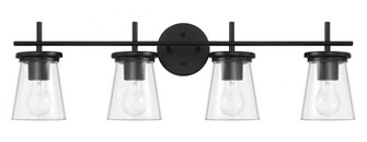 Connell 4 Light Vanity in Flat Black (20|60404-FB)