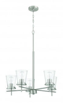 Connell 5 Light Chandelier in Brushed Polished Nickel (20|60425-BNK)