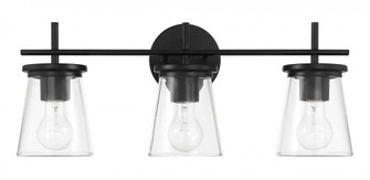 Connell 3 Light Vanity in Flat Black (20|60403-FB)