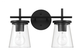 Connell 2 Light Vanity in Flat Black (20|60402-FB)