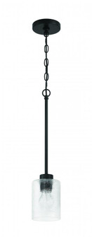 Lyndsey 1 Light Mini Pendant in Flat Black (20|60291-FB)