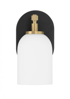 Council 1 Light Wall Sconce in Flat Black/Satin Brass (20|60301-FBSB)