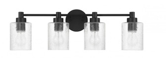 Lyndsey 4 Light Vanity in Flat Black (20|60204-FB)