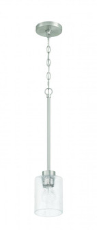 Lyndsey 1 Light Mini Pendant in Brushed Polished Nickel (20|60291-BNK)