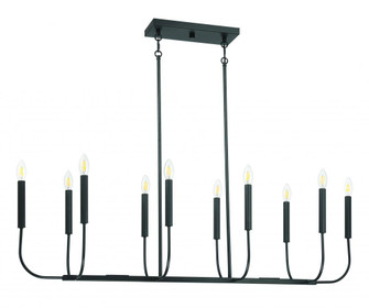 Traci 10 Light Island in Flat Black (20|59870-FB)
